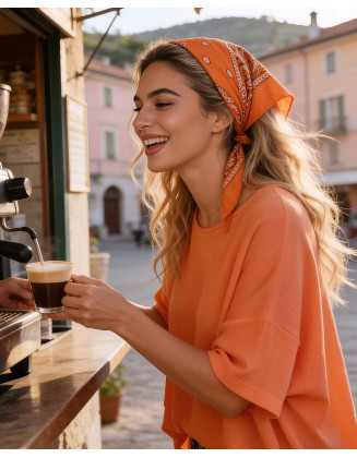 Allonisos oversized top (apricot)