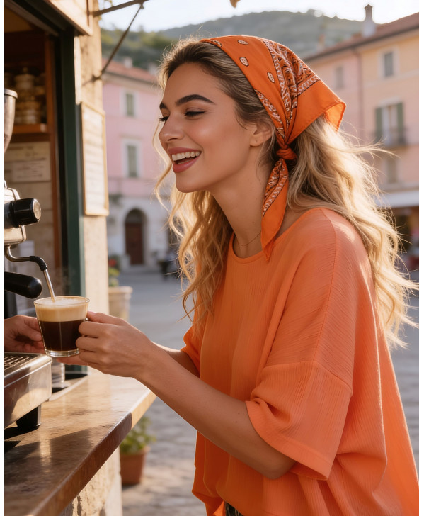Allonisos oversized top (apricot)