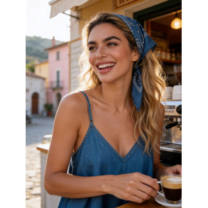 Denim oversized top