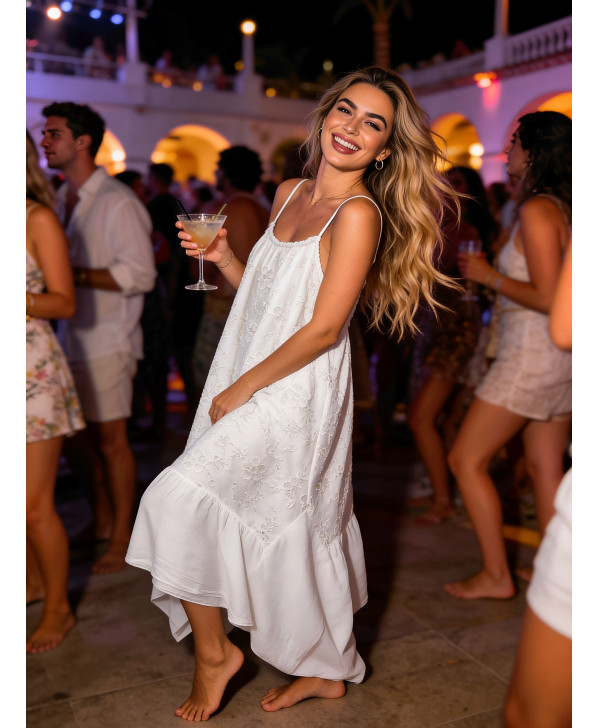 Broderie lace romance dress