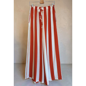 Avanti loose trousers (Brick orange stripes)