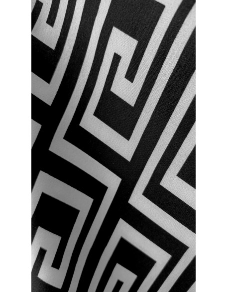 Black & white Grecian dress