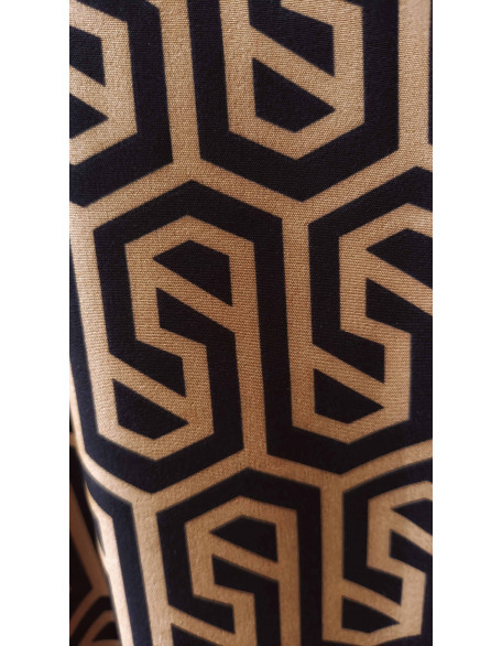 Camel meander dress