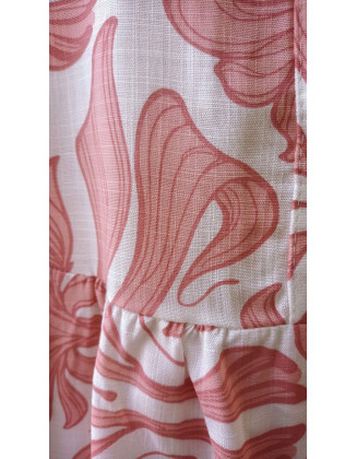 Candy pink floral dress