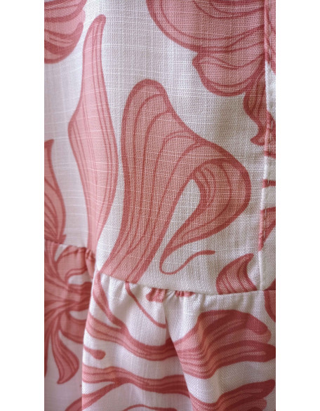 Candy pink floral dress