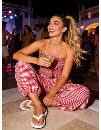 Amsterdam Romance oversized jumpsuit (red)