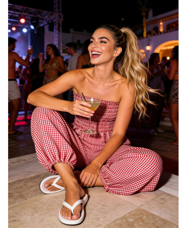 Amsterdam Romance oversized jumpsuit (red)