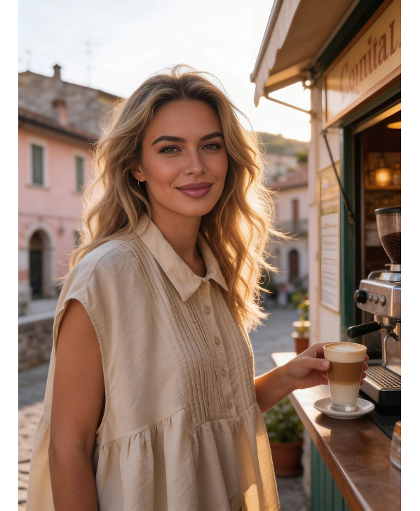Aurellia oversized top (creme)