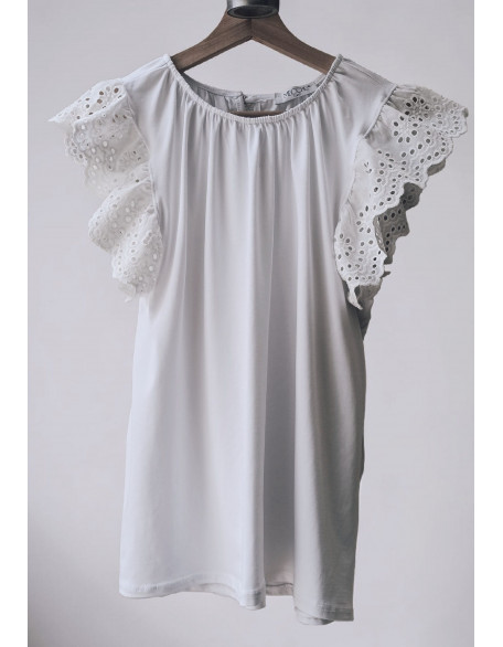 Flirty lace top (White)