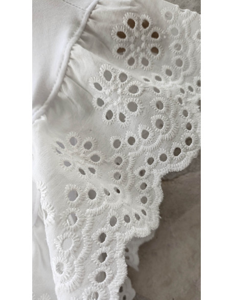 Flirty lace top (White)