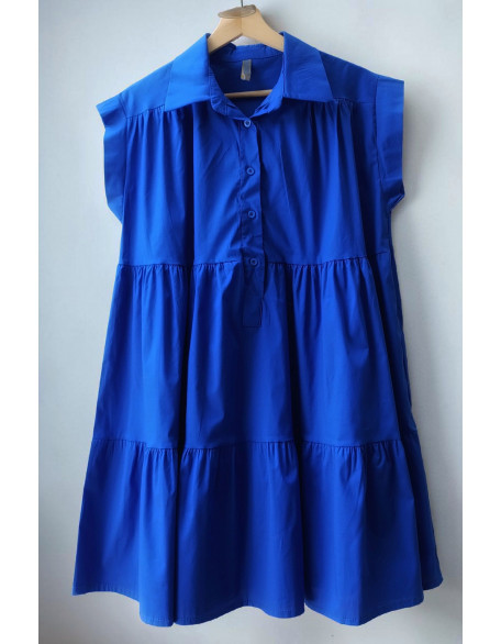 Kerkyra flowy dress (cobalt blue)