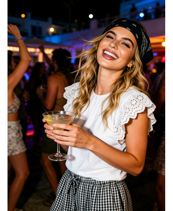 Flirty lace top (White)