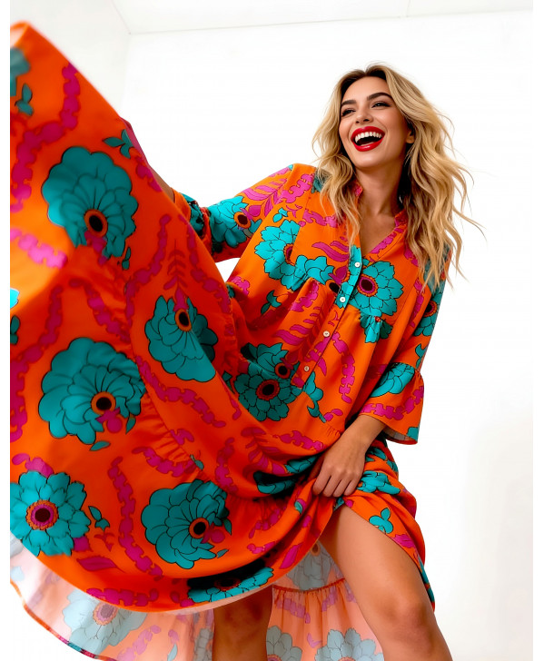 Balo de la vita dress (spicy orange)
