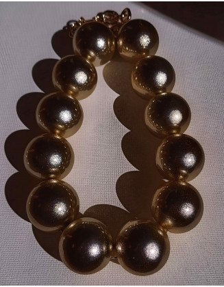 Bubble pearl necklace (gold)