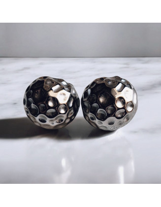 Funky sphere earrings (silver)