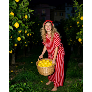 Avignon Au Printemps striped set