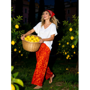 Sunset plisse trousers