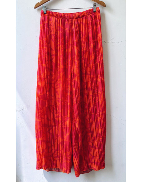 Sunset plisse trousers