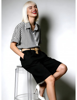 Coco bermuda trousers (black)