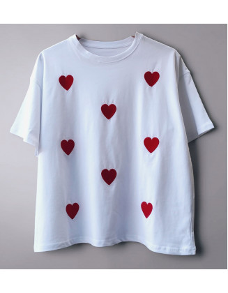Hearts sumpreme T-shirt (white)