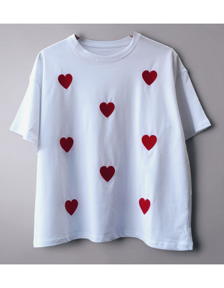 Hearts sumpreme T-shirt (white)