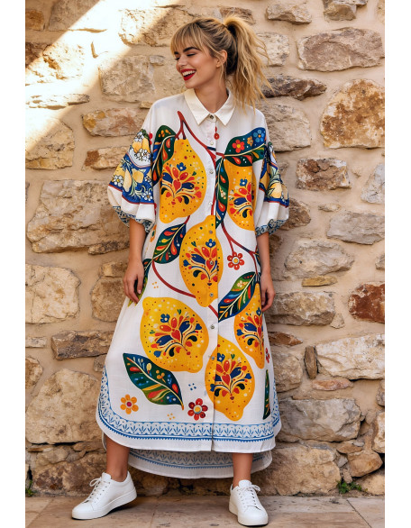 Dulce lemon dress