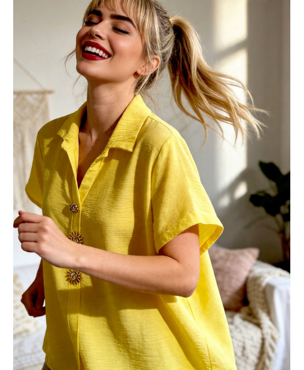 Nefeli shirt (lemon yellow)