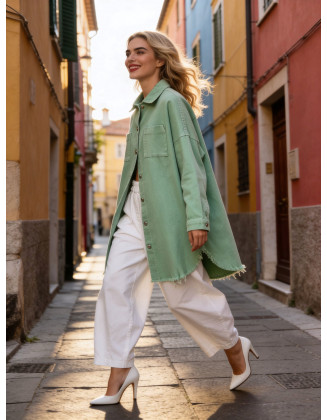 Milena oversized jacket (pistachio)